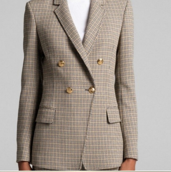 A.L.C. Sedgwick Houndstooth Double Breasted Blazer - Picture 3 of 4